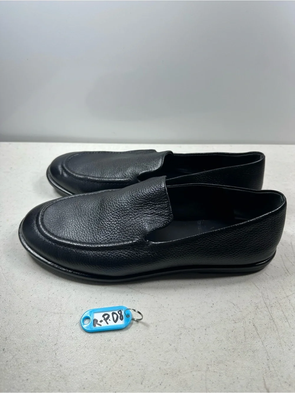 Vince Hann Men's Black Leather  Fashion Soft Loafer Shoes Size 9,5
